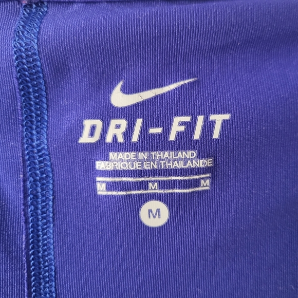 SOLD Nike Women's Pro Combat Dri Fit Running Shorts Lined Mesh Blue Medium - Picture 3 of 6